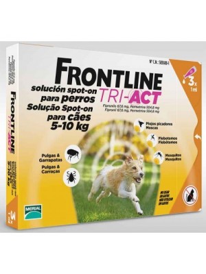FRONTLINE TRI-ACT S 5-10KG (3 PIPETAS)